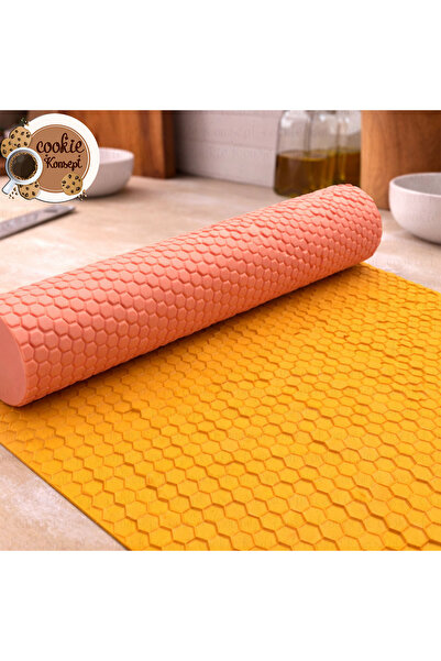 CookieKonsept Bal Peteği Dokulu Merdane | Kurabiye, Şeker Hamuru ve Kil İçin