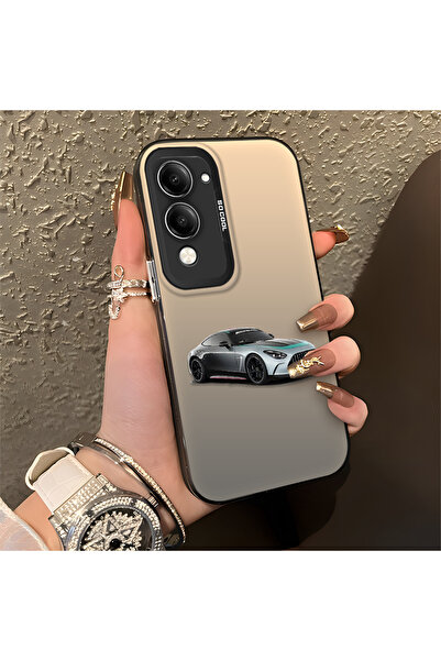 Hontinga حافظة هاتف Vivo Y04 متوافقة مع حافة السيليكون الصلبة ومضادة للسقوط م...