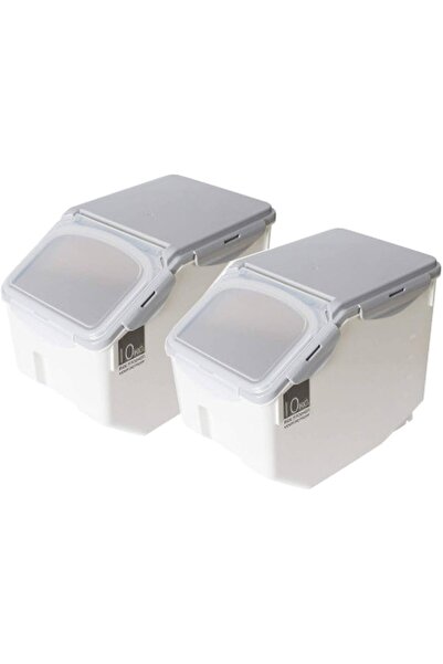 BLOOMING TIME Rice Storage Container 10kg - Food Storage Container with Lid, ...