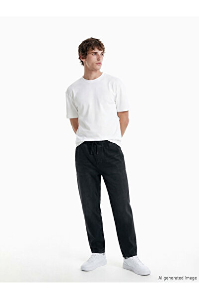 LC Waikiki Men's Jean Pants with Waist Cord for Style Enthusiasts from Uzg Store