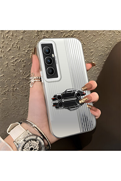 Hontinga حافظة هاتف Realme C65 4G متوافقة مع السيليكون ذات الحواف الصلبة والم...