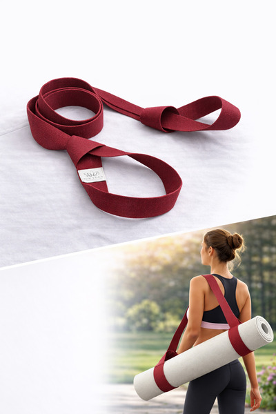 SUNYOGA حبل حمل حصيرة اليوغا والبيلاتس - حامل حصيرة مع حزام كتف قابل للتعديل