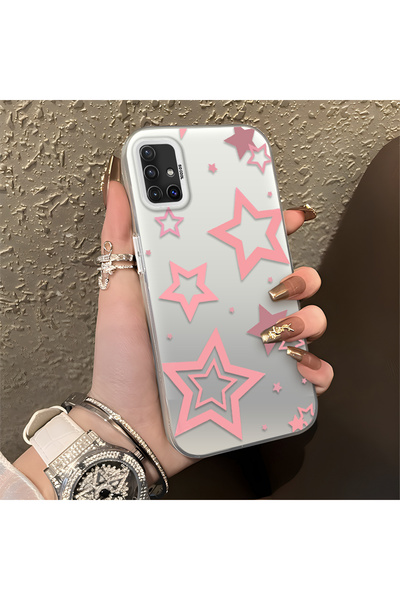 Hontinga حافظة هاتف سامسونج جالاكسي A51 متوافقة مع ستارز منقوش مصنوعة من السي...