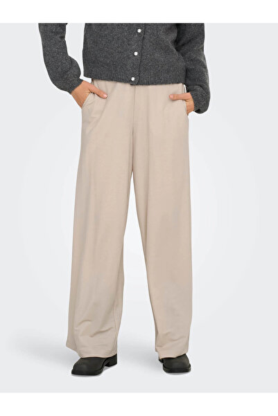 ONLY Onlsakura Loose Pull Up Bej Kadın Pantolon 15366882