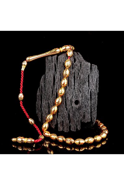 İskender Tesbih Galatasaray Logo İşlemeli Koleksiyonluk Altın Tesbih