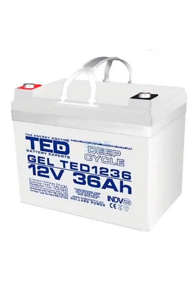 TED Electric Acumulator AGM VRLA 12V 36A GEL Deep Cycle 195mm x 128mm x h 155...