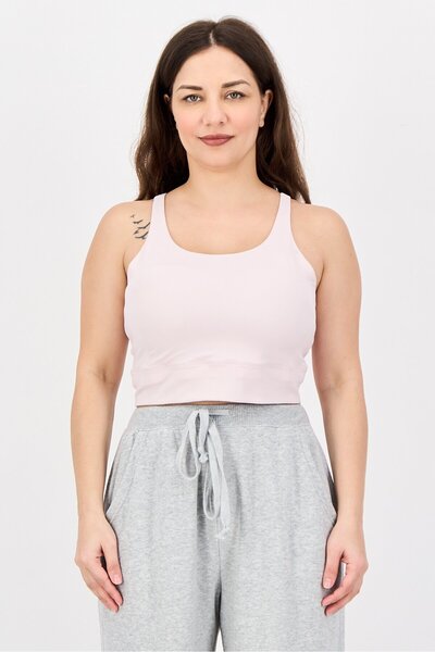 Nike Women Non Padded Yoga Sports Bra, Light Pink