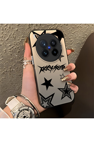 Hontinga حافظة هاتف من السيليكون متوافقة مع Vivo X300 Pro، موديل منقوش من سلس...