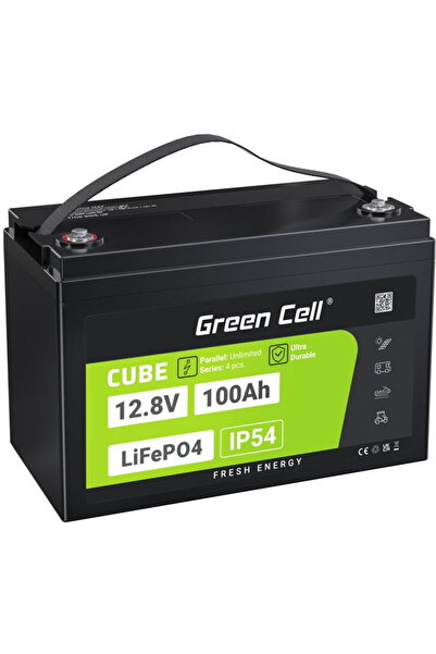 Greencell Baterie UPS Green Cell LFPGC12V100AH ​​Litiu-Fosfat (LiFePO4) 12.8 ...