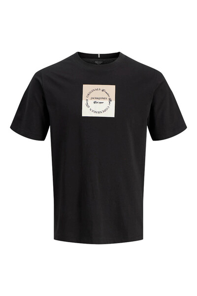 Jack & Jones Tricou pentru bărbați Jorcatskılls Square Branding Tee Ss Cn Neg...