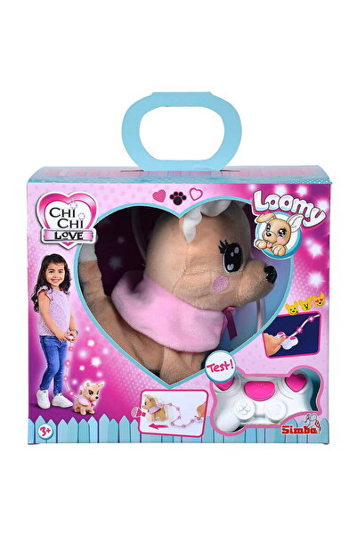 Simba Dickie Group Simba ChiChi LOVE Loomy, jucărie de pluș (bej/roz, 20 cm)