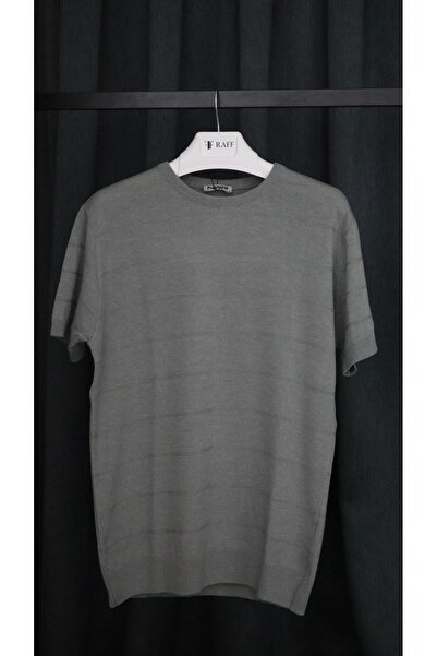 RAFF MAĞAZA Men's Striped Knitwear T-Shirt