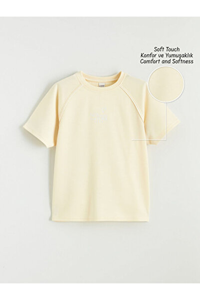 LC Waikiki Quality Pieces from Çelebi Store Printed Soft Touch T-Shirt for Girls