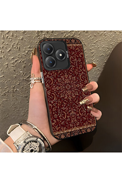 Hontinga حافظة هاتف Realme C63 متوافقة مع الحواف السيليكونية الصلبة والمضادة ...