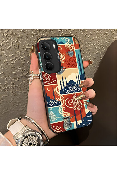 Hontinga حافظة هاتف Realme 14x متوافقة مع الحواف السيليكونية الصلبة والمضادة ...