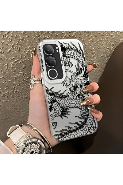 Hontinga حافظة هاتف Vivo Y19S متوافقة مع حافة السيليكون الصلبة ومضادة للسقوط،...