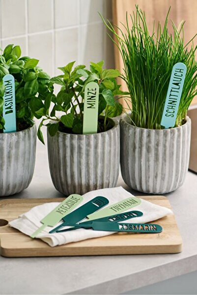 Tchibo 8 Pieces Herb Signs, Multicolor