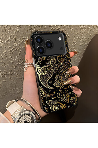 Hontinga حافظة هاتف آيفون 17 برو ماكس متوافقة مع الحواف السيليكونية الصلبة وا...