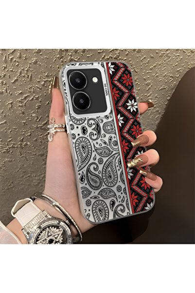 Hontinga حافظة هاتف مضادة للسقوط متوافقة مع هاتف Vivo Y36 5G سجادة كليم منقوش...