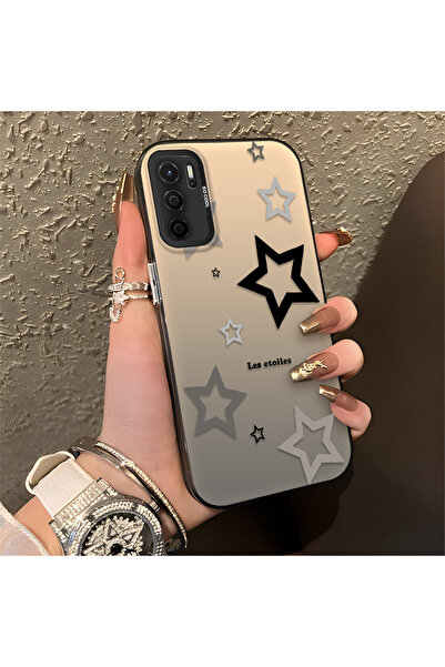 Hontinga حافظة هاتف OPPO A16 متوافقة مع Yıldızlar منقوش مصنوعة من السيليكون و...