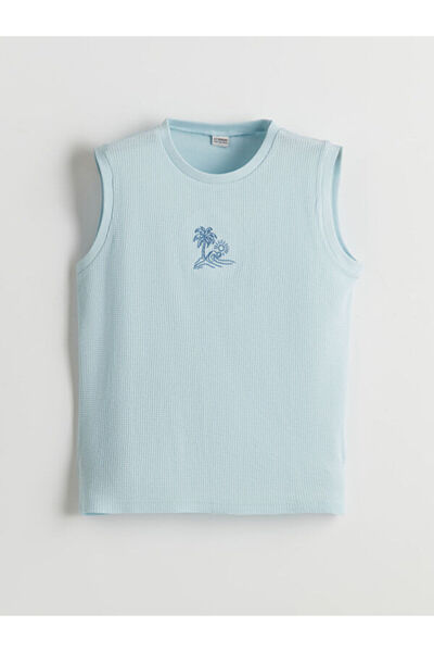 LC Waikiki Rmz Gi̇yi̇m Farkiyla Zero Roba Collar Boys' Undershirt