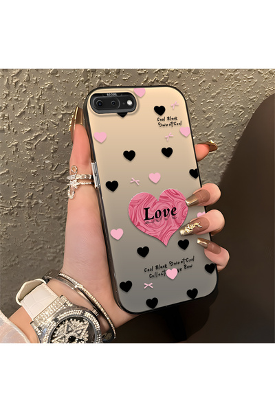 Hontinga iPhone 8 Plus Compatible Silicone Edge Hard Back Anti-Fall Phone Cas...