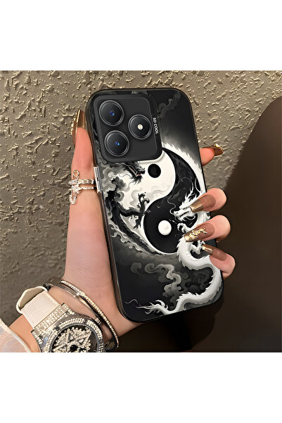 Hontinga حافظة هاتف Realme C63 متوافقة مع الحافة السيليكونية الصلبة والمضادة ...