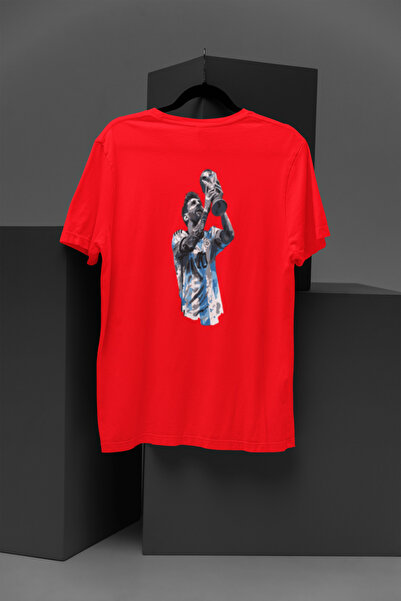 MG تي شيرت مطبوع عليه لاعب كرة قدم أرجنتيني، ذو ياقة دائرية، من القطن، مقاس ق...