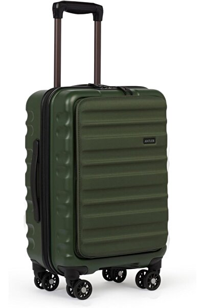 ANTLER Clifton, Durable & Expandable Lightweight Hard Shell Suitcase, Woodlan...