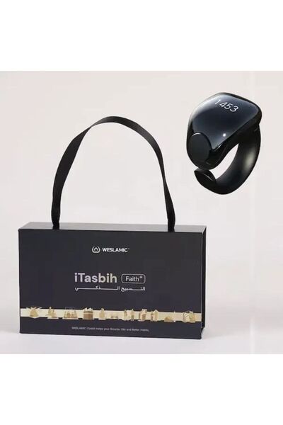 WESLAMIC iTasbih Faith+ Smart Prayer Ring, Electronic Rosary, Digital Counter...
