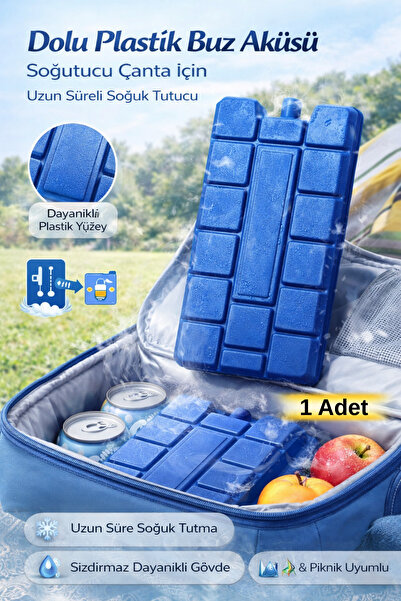 Hane Dostu Dolu Plastik Buz Aküsü Soğutucu Çanta İçin Uzun Süreli Soğuk Tutucu