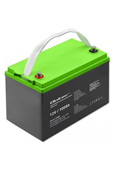 Qoltec Gel battery 12V, 100Ah