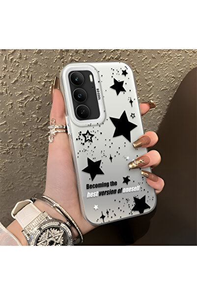 Hontinga حافظة هاتف Realme C75 متوافقة مع Yıldızlar منقوش مصنوعة من السيليكون...