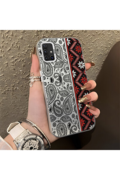 Hontinga حافظة هاتف سامسونج جالاكسي A51 متوافقة مع سجادة كليم منقوش من السيلي...