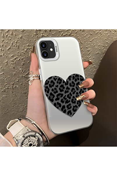 Hontinga iPhone 12 Mini Compatible Silicone Edge Hard Back Anti-Fall Phone Ca...