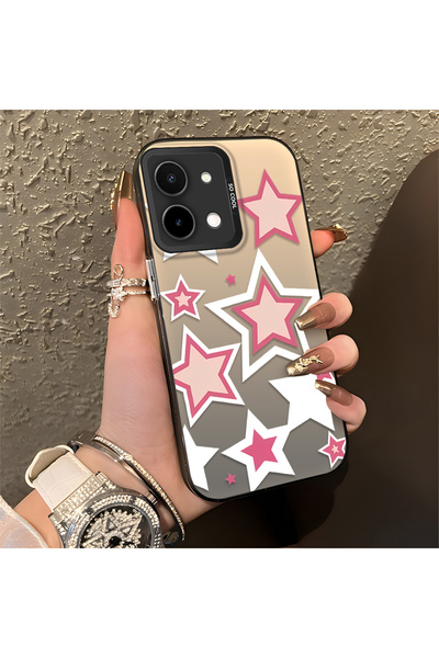 Hontinga حافظة هاتف متوافقة مع هاتف Vivo Y28 مصنوعة من السيليكون ذات حواف صلب...