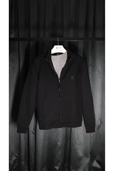 RAFF MAĞAZA Men's Double Face Full Zip Cardigan