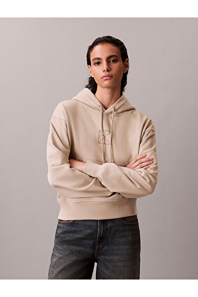 Calvin Klein Cotton Terry Monogram Hoodie