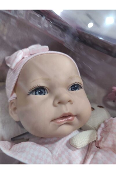 Boratila Toys 40 CM Tam Vinil Kıyafetli Güzel Bebek Emzikli Biberonlu, Küçük ...