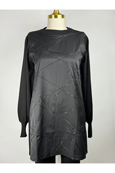 Nuss Siyah Renk Tunik