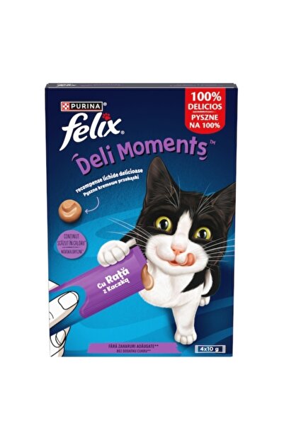 Felix Deli Moments Cat Treats, Duck, 11x4x10g
