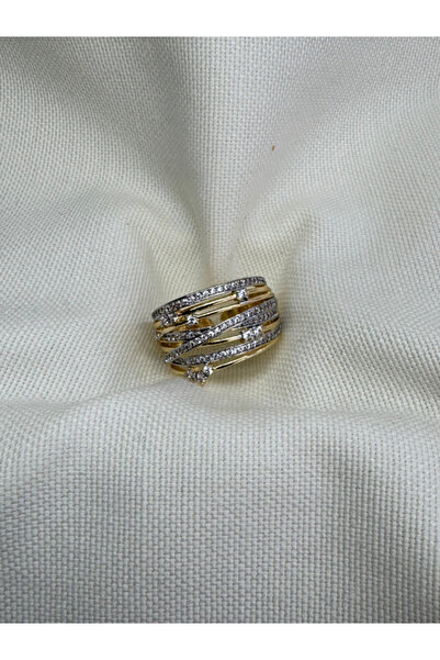 bijux by mrv Multi-Row Stone and Tiny Star Ring