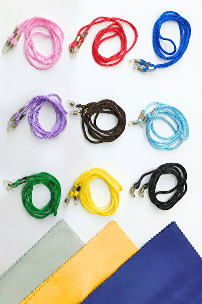 yuoeyewear 9 Colors Glasses Cord Neck Strap Set + 3 Pieces Microfiber Glasses...