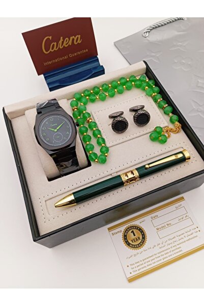 jh Men's set: watch, pen, cufflinks, prayer beads