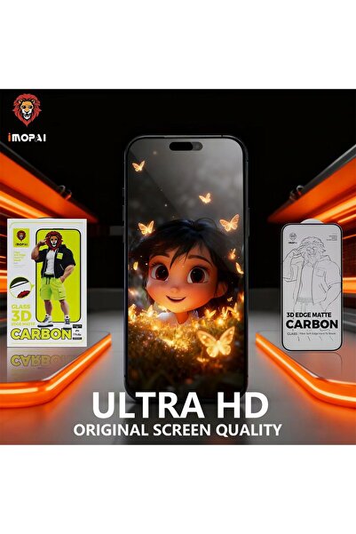 GENERAL iMOPAI iPhone 15 Screen Protector 3D Edge Matte Carbon Ultra HD Anti-...