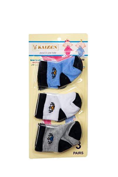 KAİZEN 3 sets of baby boy socks (9 pieces)