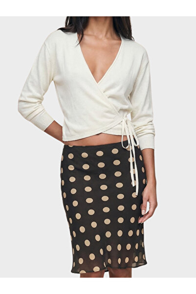 Nelli Studio Bağlamalı Kruvaze Soft Triko Hırka