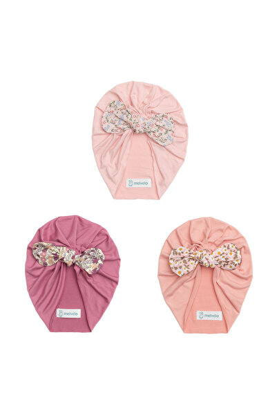 melvelo Pack 3 baby turban with cover, polyester, Melvelo, Flower - Blossom, ...