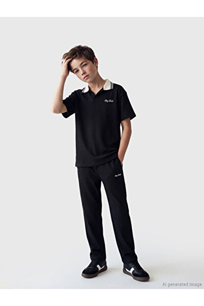 LC Waikiki Rmz Gi̇yi̇m Farkiyla Boys' Sweatpants with Waist Drawstring