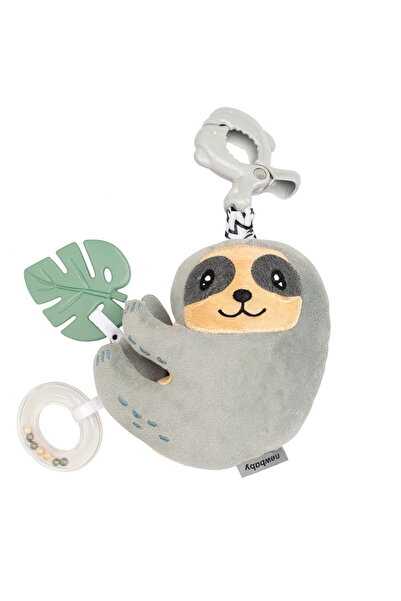 NEW BABY SHOP Educational Plush Toy with Music Box and Clip New Baby Sloth